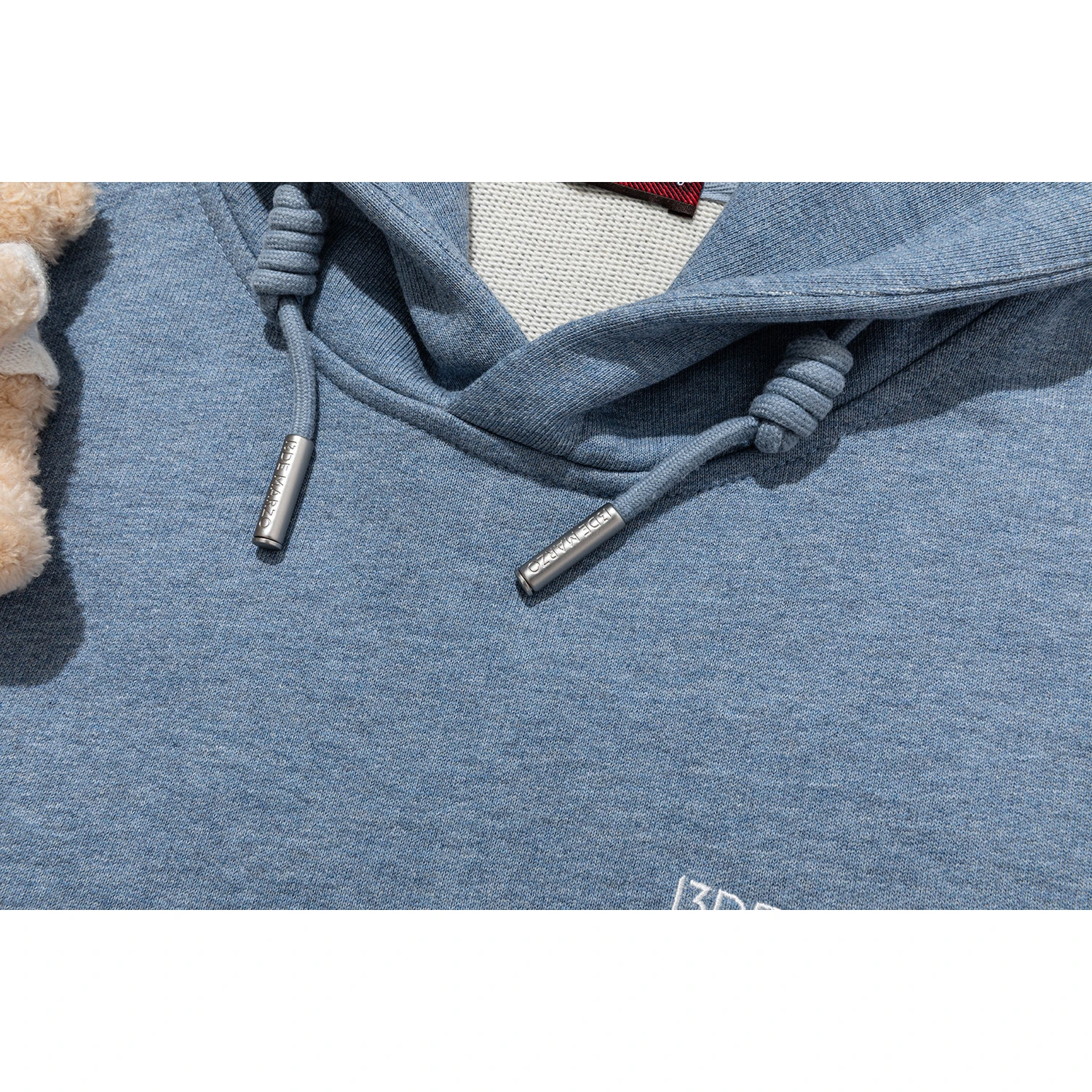 13DE MARZO Rolling Stones Color Yarn Zip Hoodie Blue - Image 8