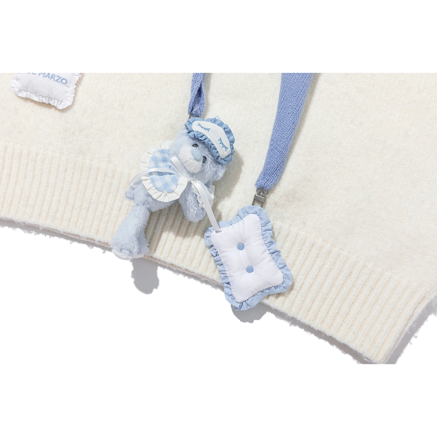13DE MARZO Marzo Valley Cape Sweater White - Image 8
