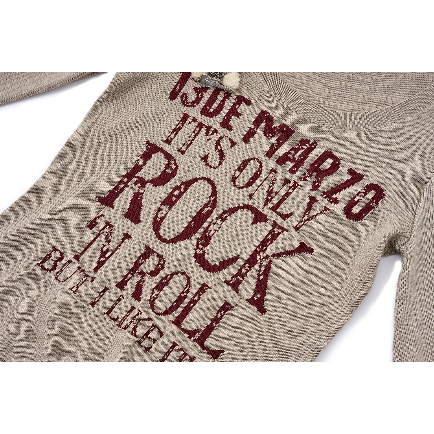 13DE MARZO Rolling Stones Layering Sweater Sand - Image 9
