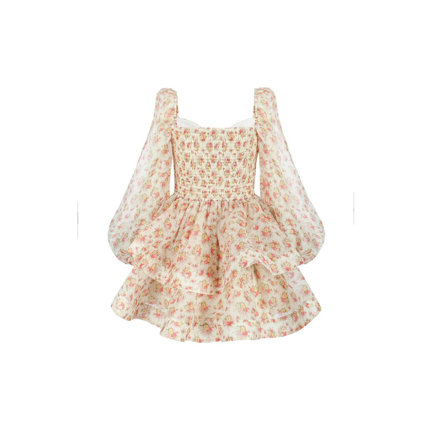 Maison Amory The Vintage Flora Wavy Mini Dress Vintage Floral - Image 10
