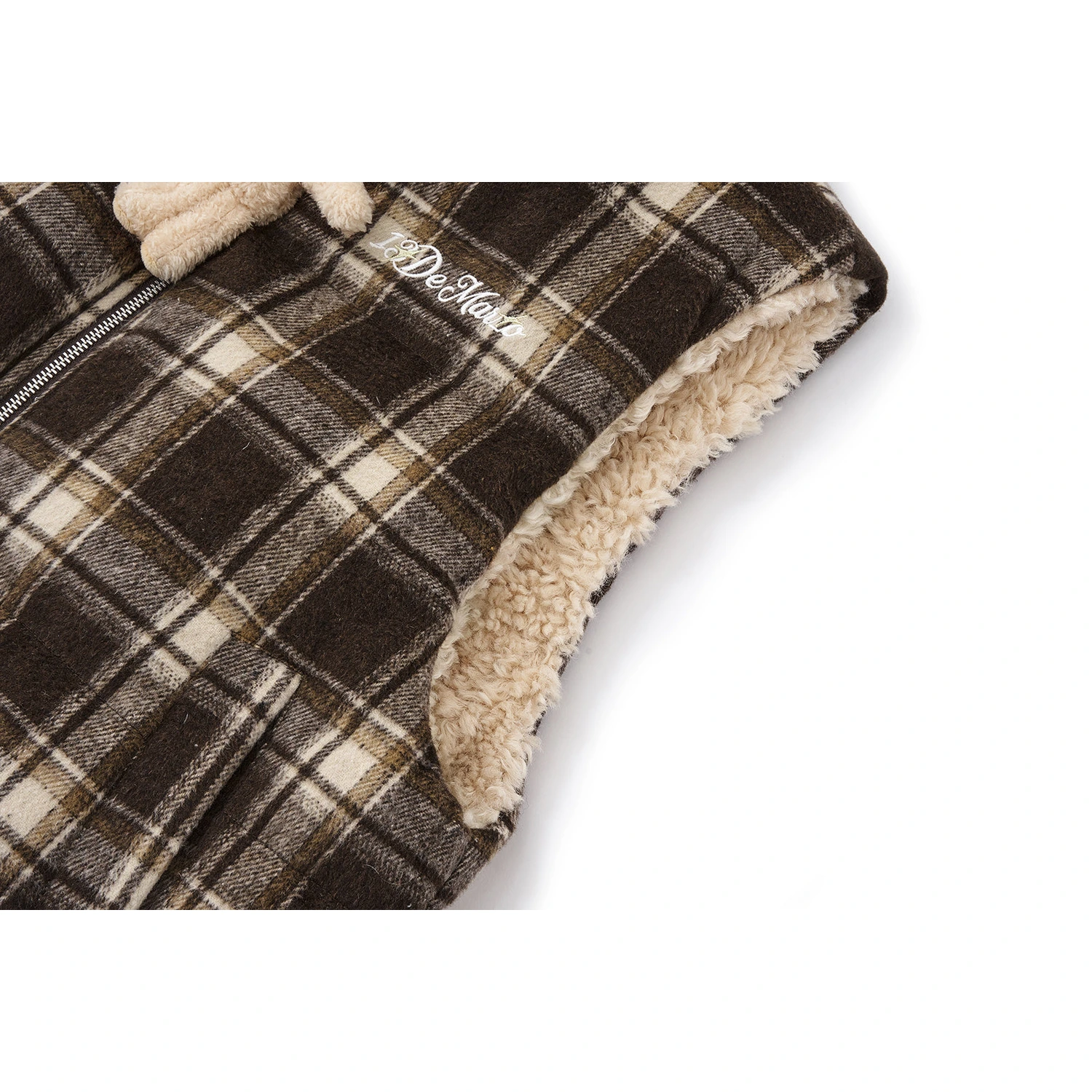 13DE MARZO Luminous Bear Reversible Down Vest - Image 10