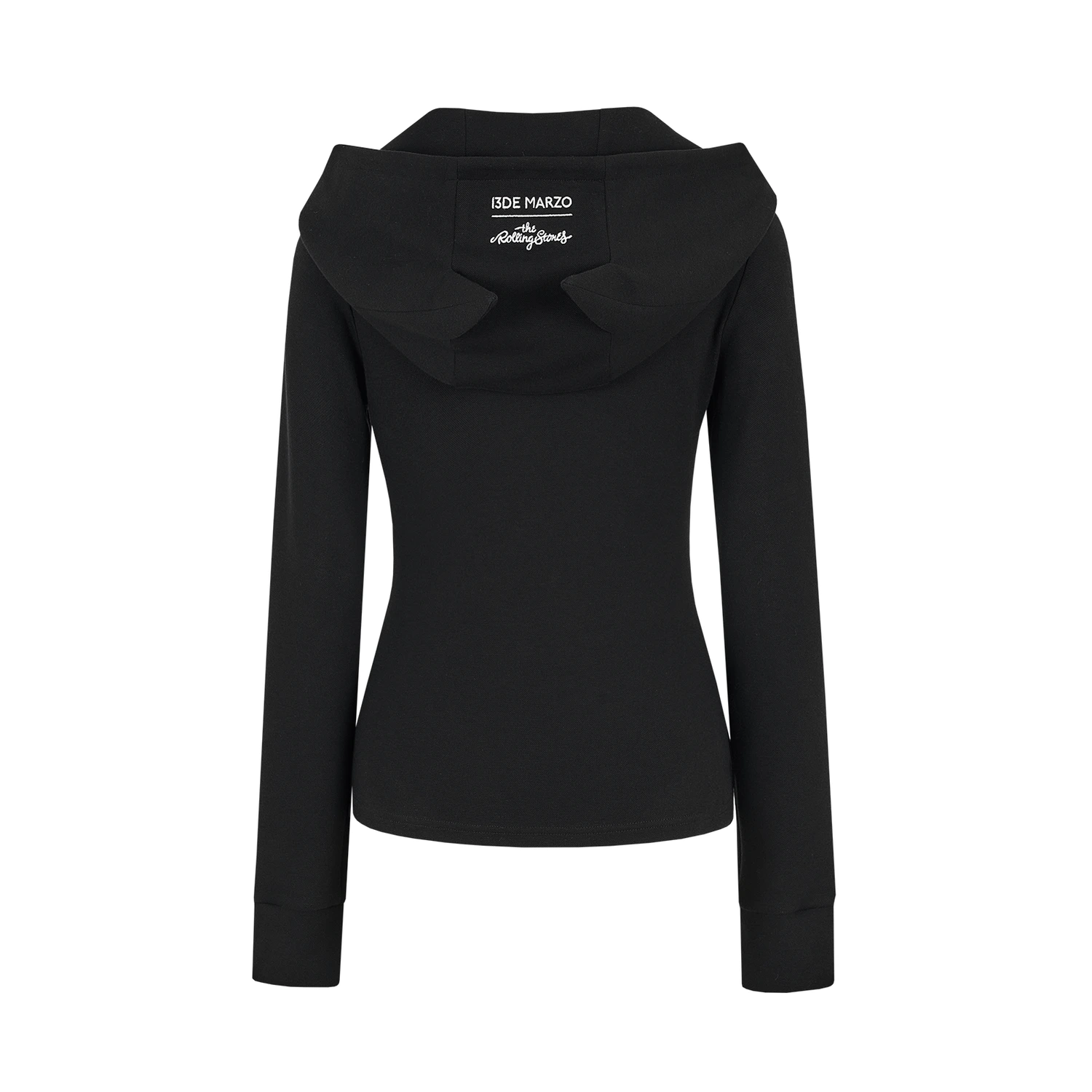 13DE MARZO Rolling Stones Devil Horn Hoodie Black - Image 10