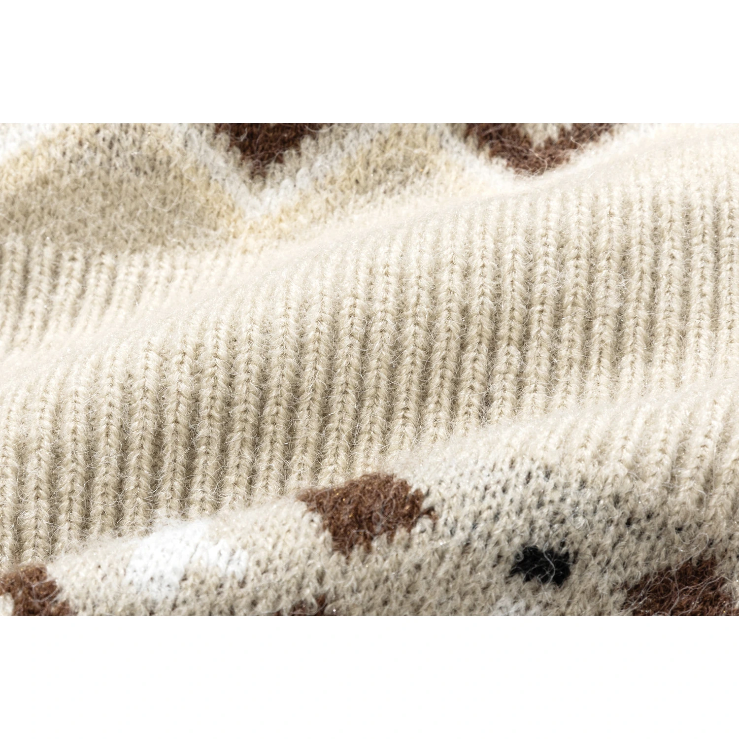13DE MARZO Bow Knit Jacquard Leg Warmers - Image 11