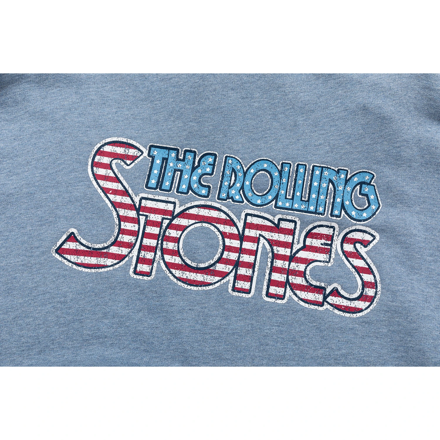 13DE MARZO Rolling Stones Color Yarn Zip Hoodie Blue - Image 15