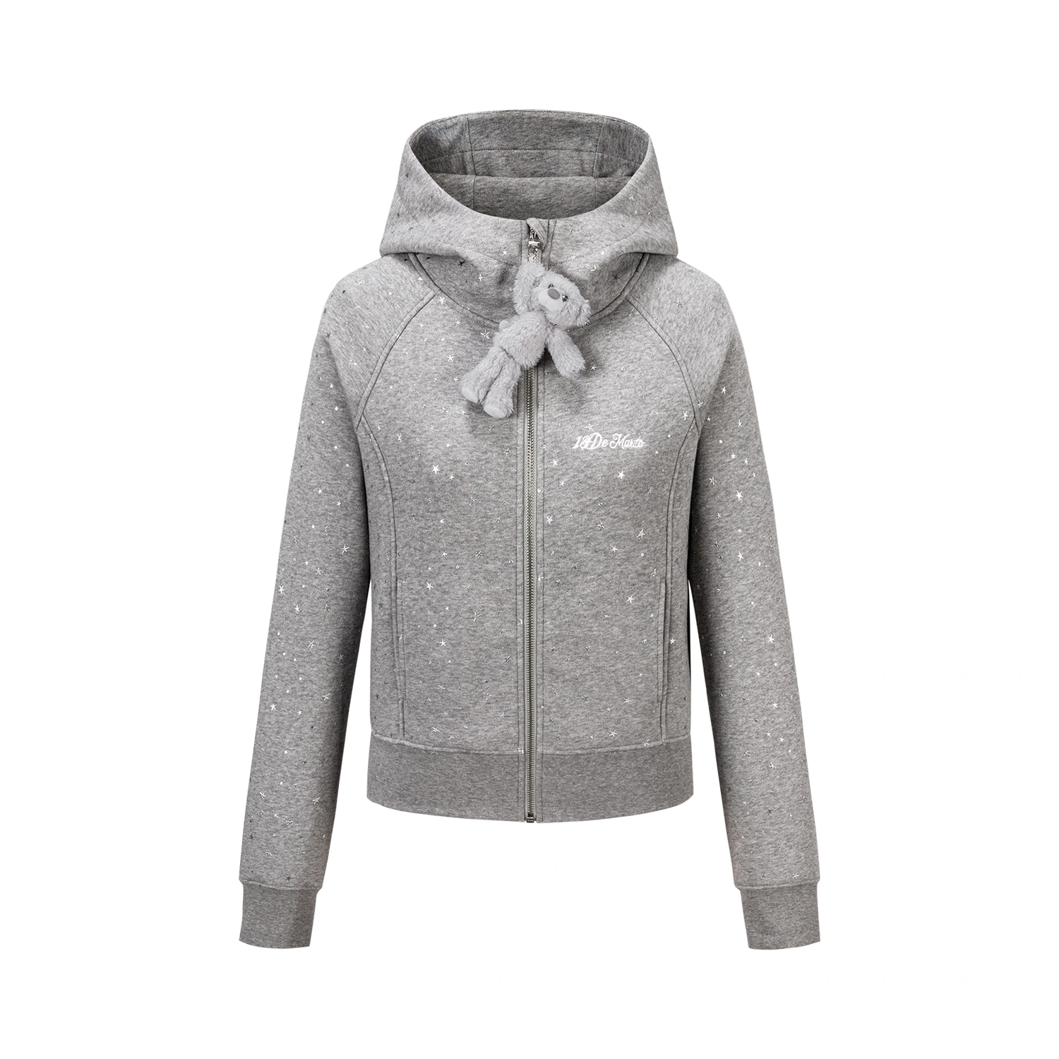 13DE MARZO Galaxy Spark Slim Fit Hoodie Grey