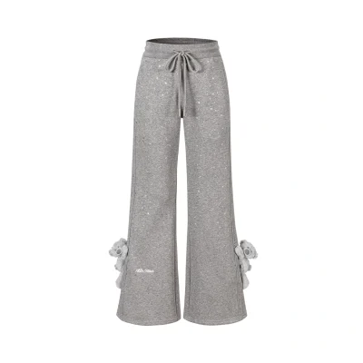 13DE MARZO Galaxy Spark Micro Flare Sweatpants Grey