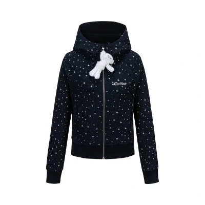 13DE MARZO Galaxy Spark Slim Fit Hoodie Navy Blue