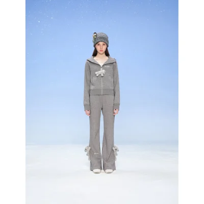 13DE MARZO Galaxy Spark Slim Fit Hoodie Grey