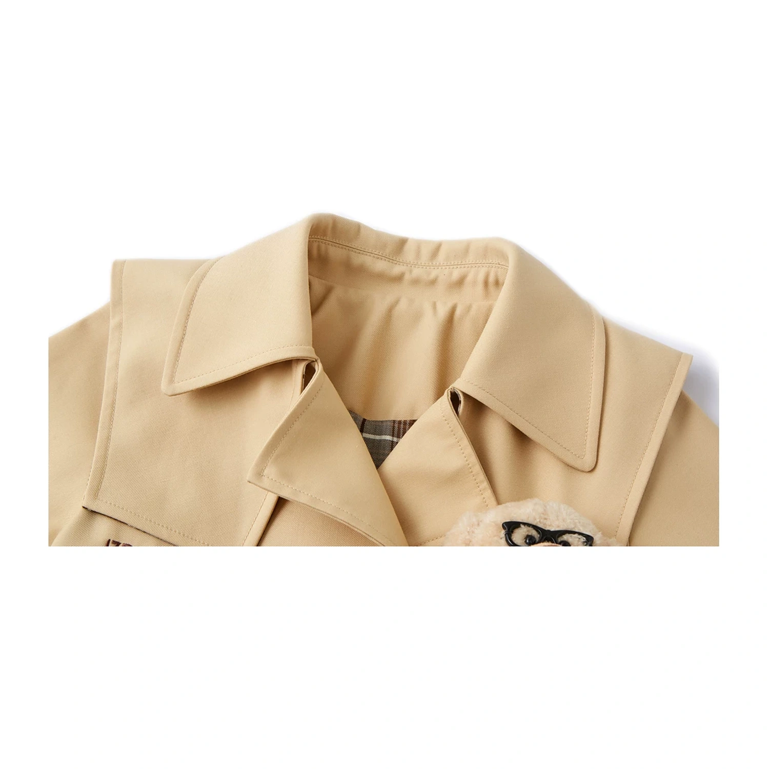 13DE MARZO BabyBear Trench Coat Khaki - Image 3