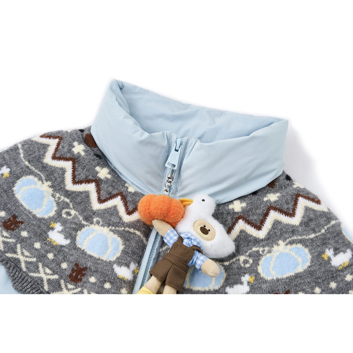 13DE MARZO Marzo Valley Bear Bud Down Jacket Blue - Image 4