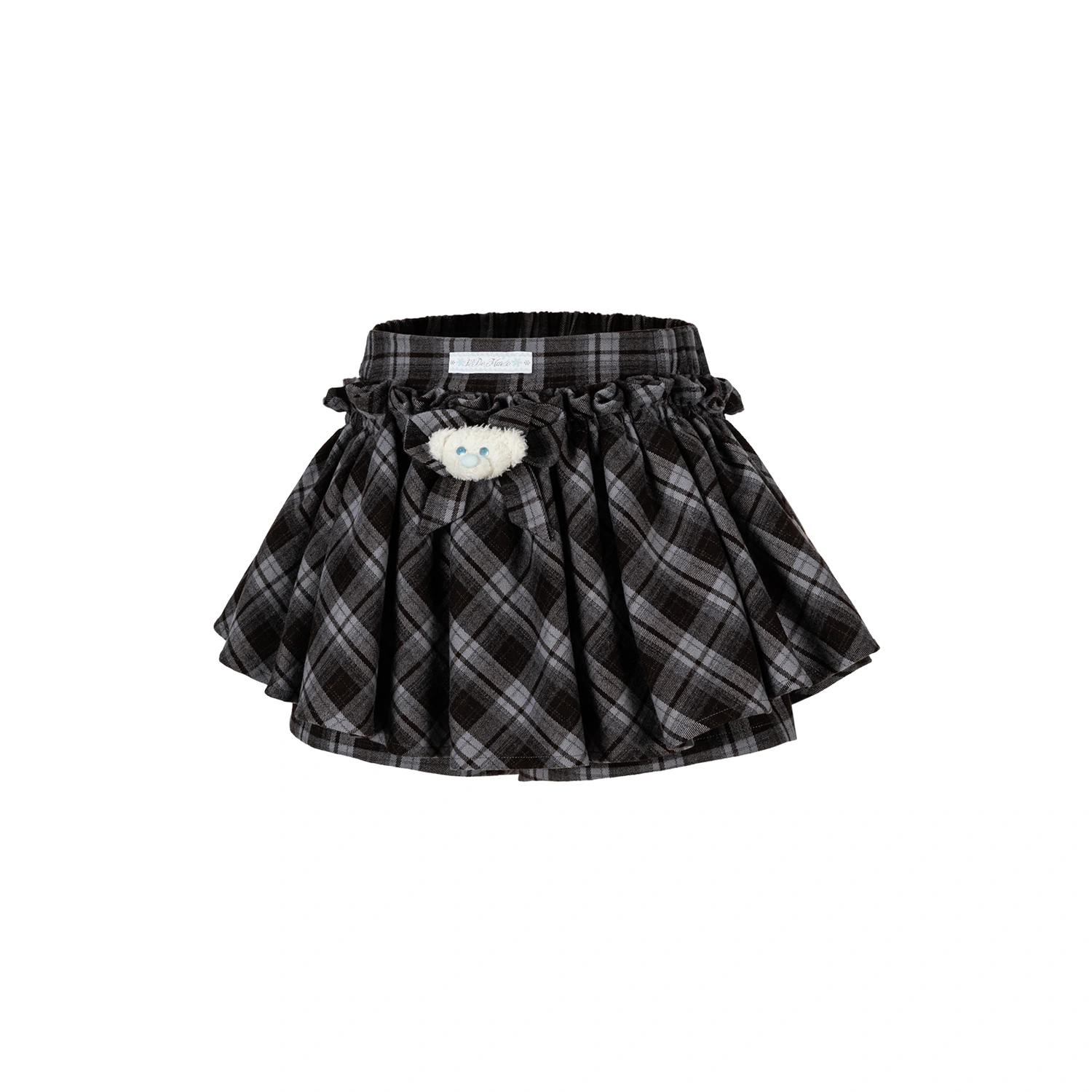 13DE MARZO Plaid Bow Tulle Skirt Blue - Image 5