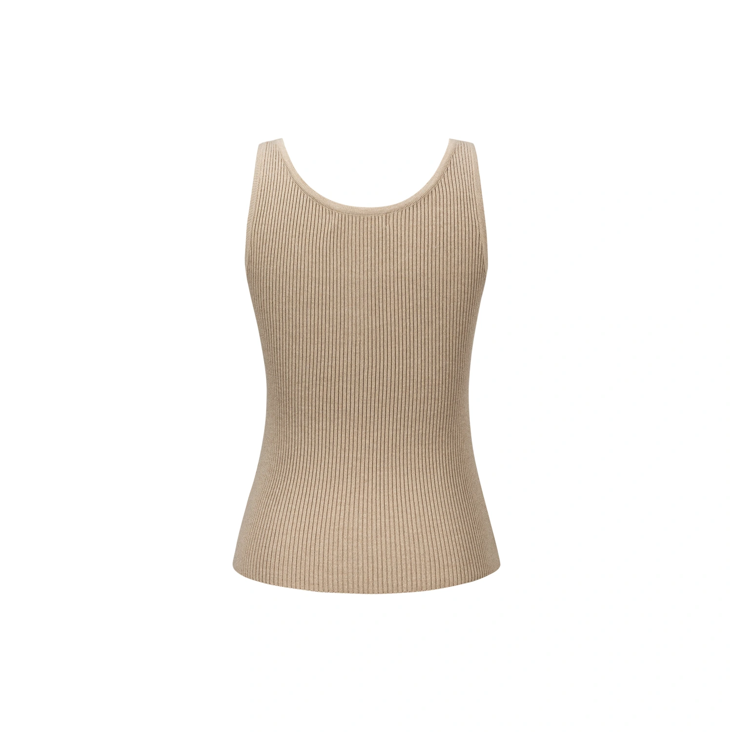 13DE MARZO Henley Neck Knit Vest Khaki - Image 6