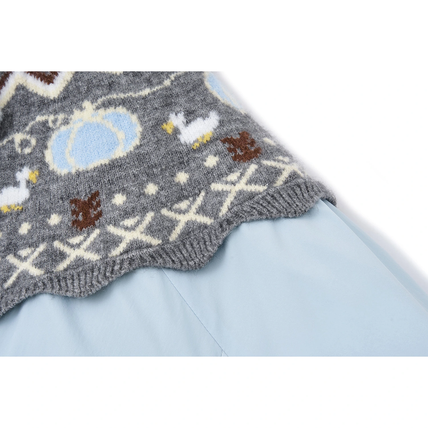 13DE MARZO Marzo Valley Bear Bud Down Jacket Blue - Image 6