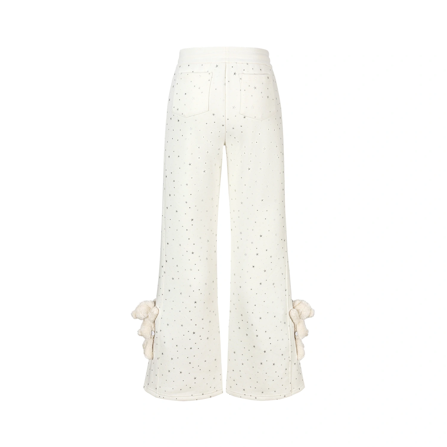 13DE MARZO Galaxy Spark Micro Flare Sweatpants Beige - Image 6