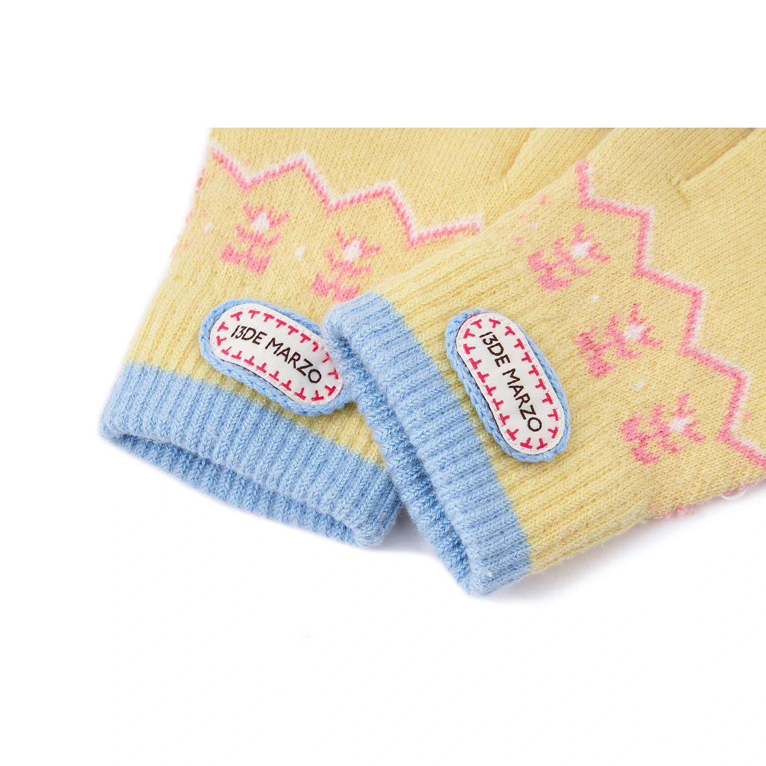 13DE MARZO Marzo Valley Plush Gloves Yellow - Image 7