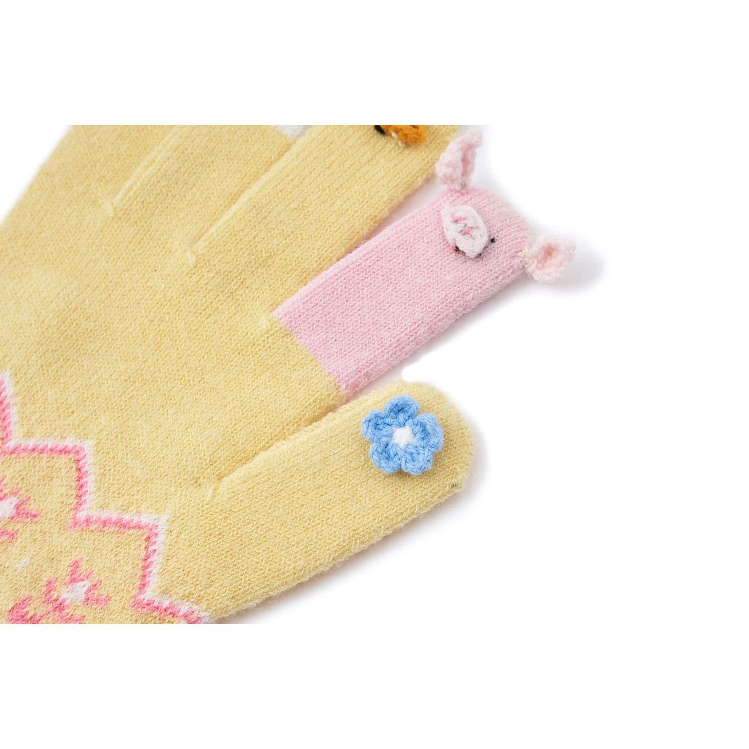 13DE MARZO Marzo Valley Plush Gloves Yellow - Image 8