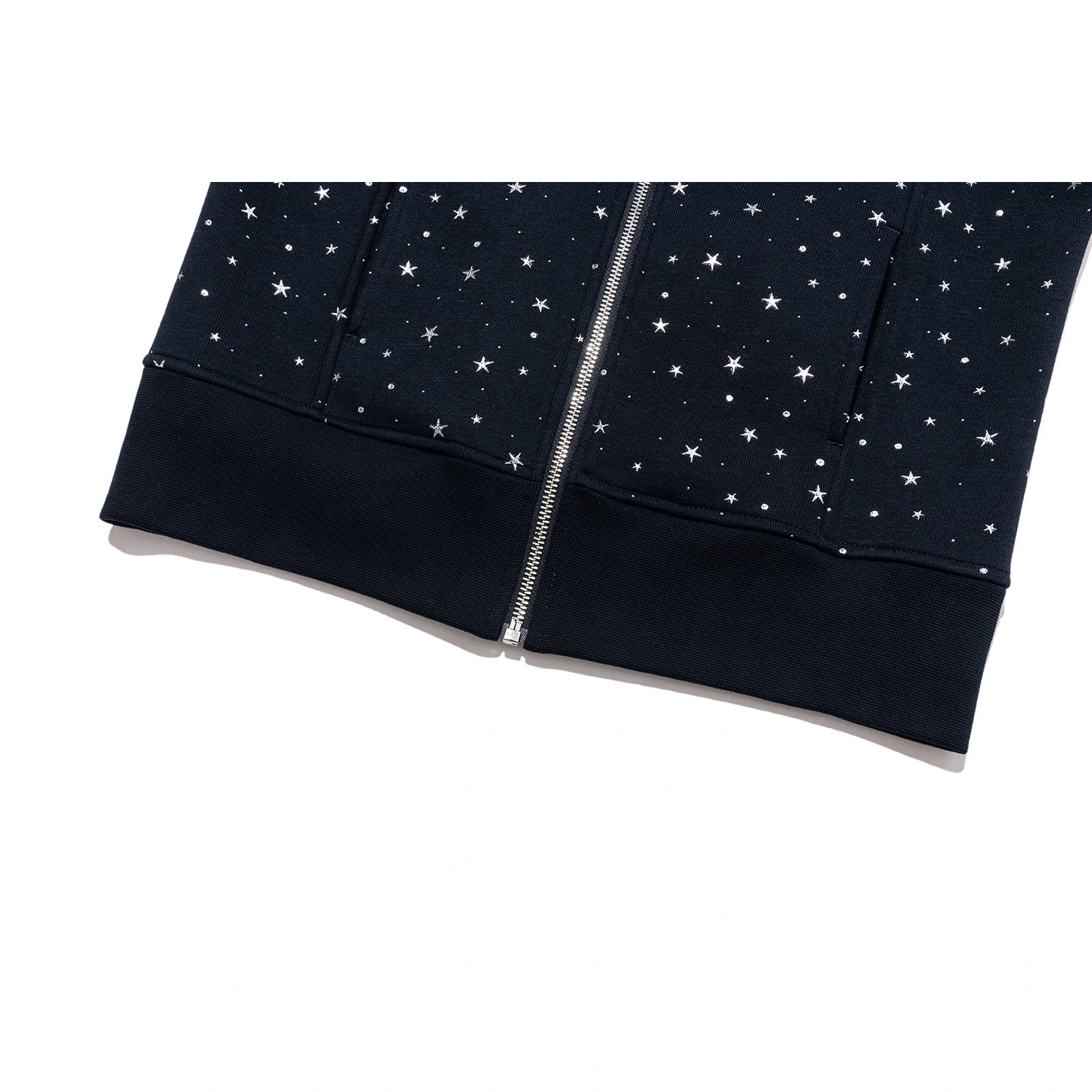 13DE MARZO Galaxy Spark Slim Fit Hoodie Navy Blue - Image 13