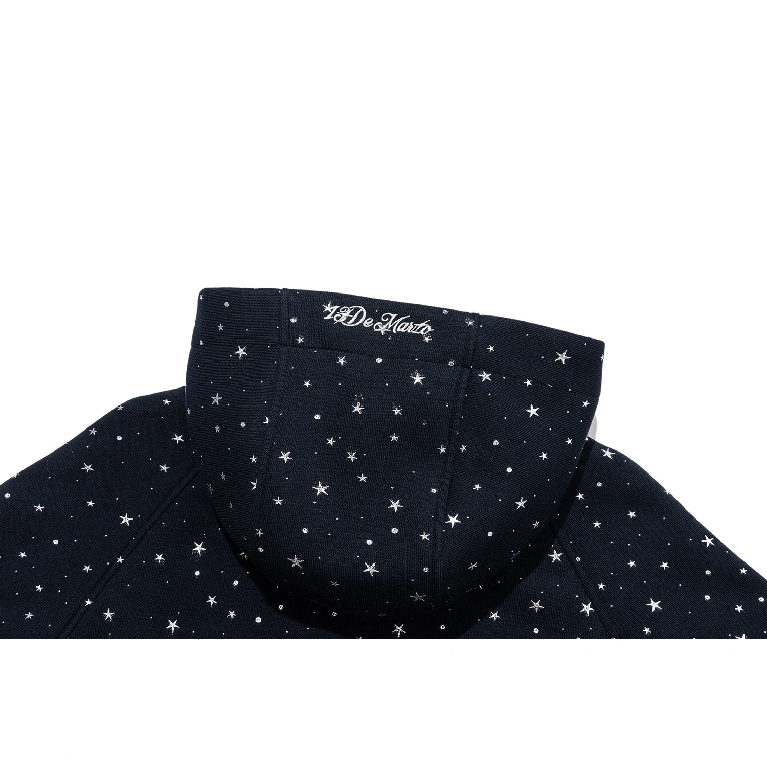 13DE MARZO Galaxy Spark Slim Fit Hoodie Navy Blue - Image 16
